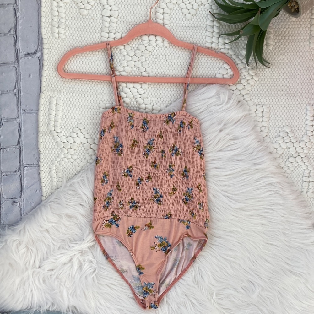 Urban Outfitters floral pink bodysuit, SP